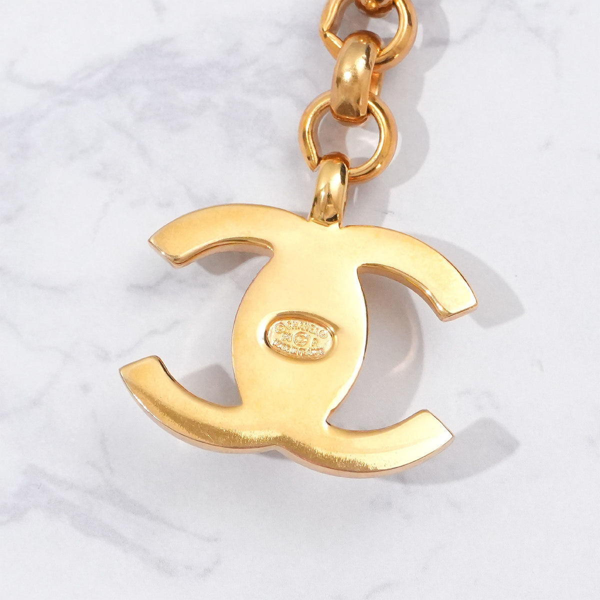 Vintage chanel turnlock charm / key ring