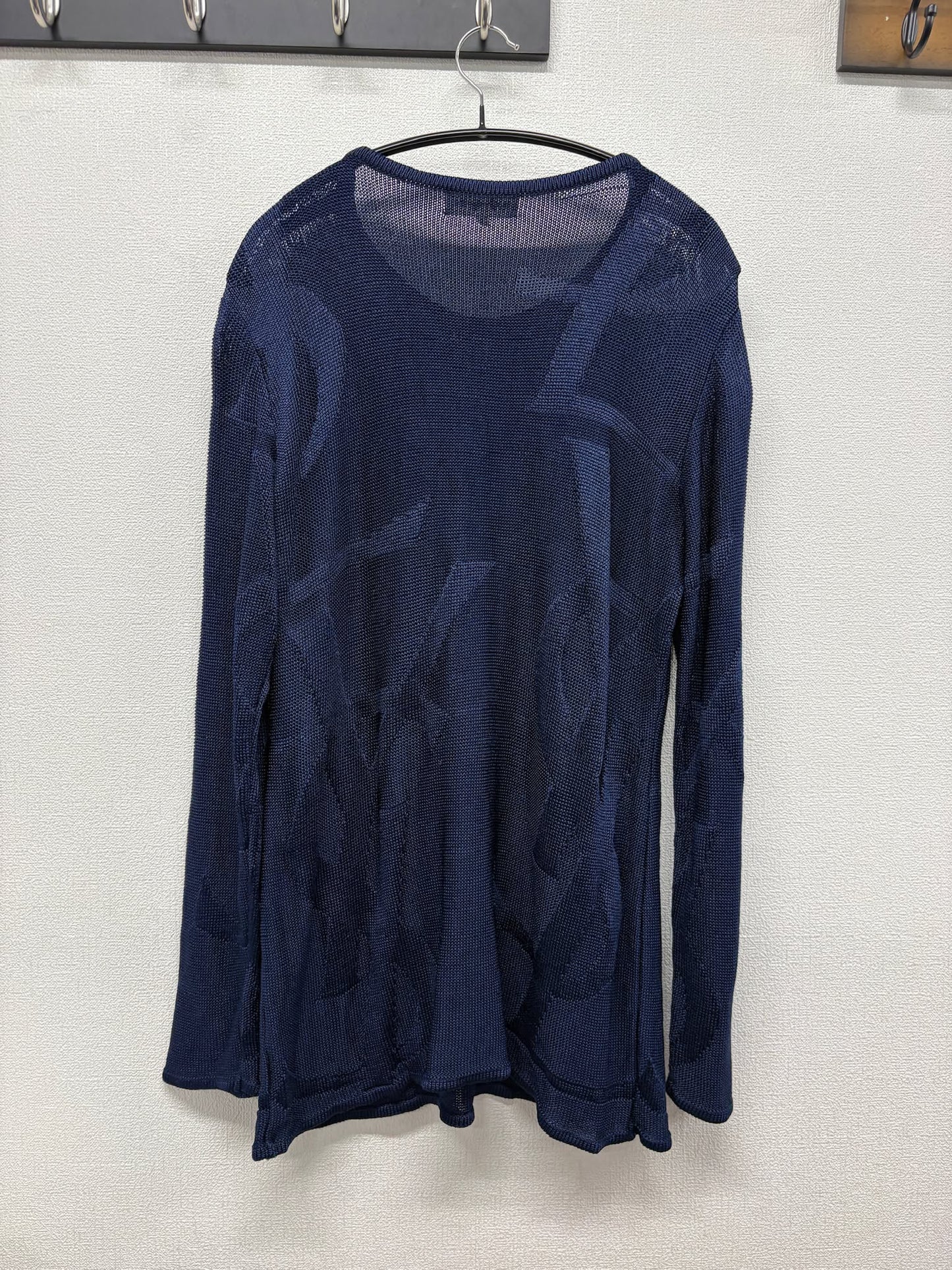 YSL Blue All over logo sweater size L