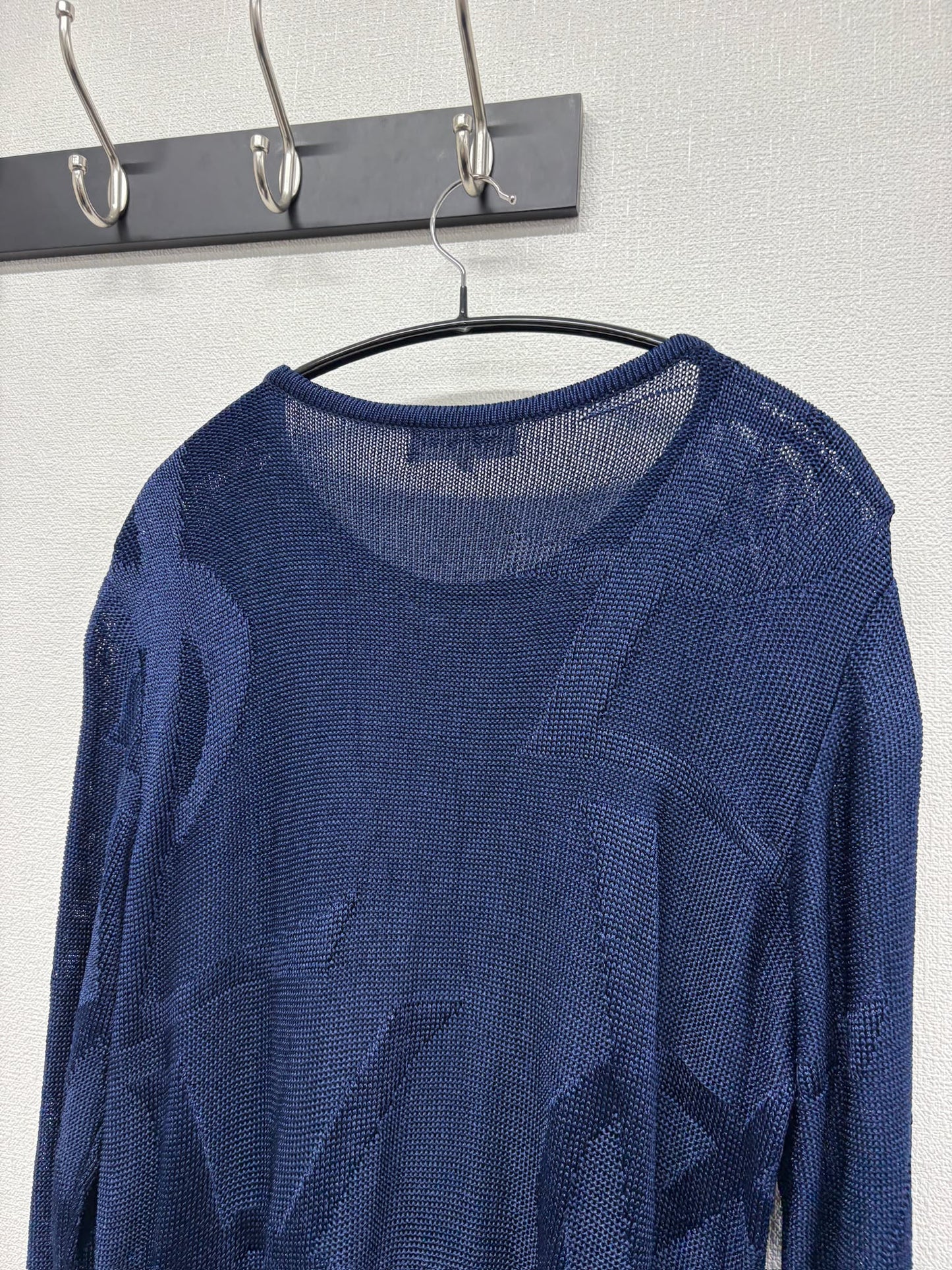 YSL Blue All over logo sweater size L