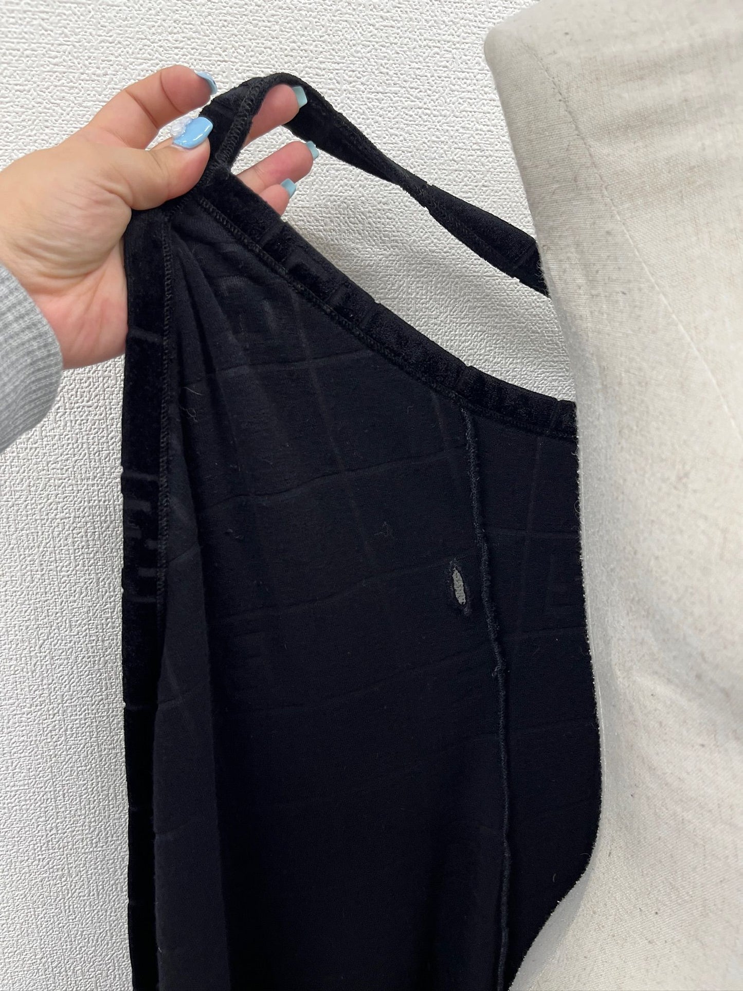 Fendi Velour Black Wrap Dress