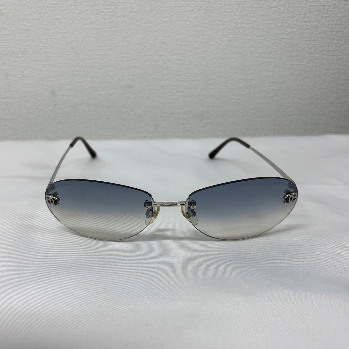 Chanel Y2K Blue Gradient Sunglasses